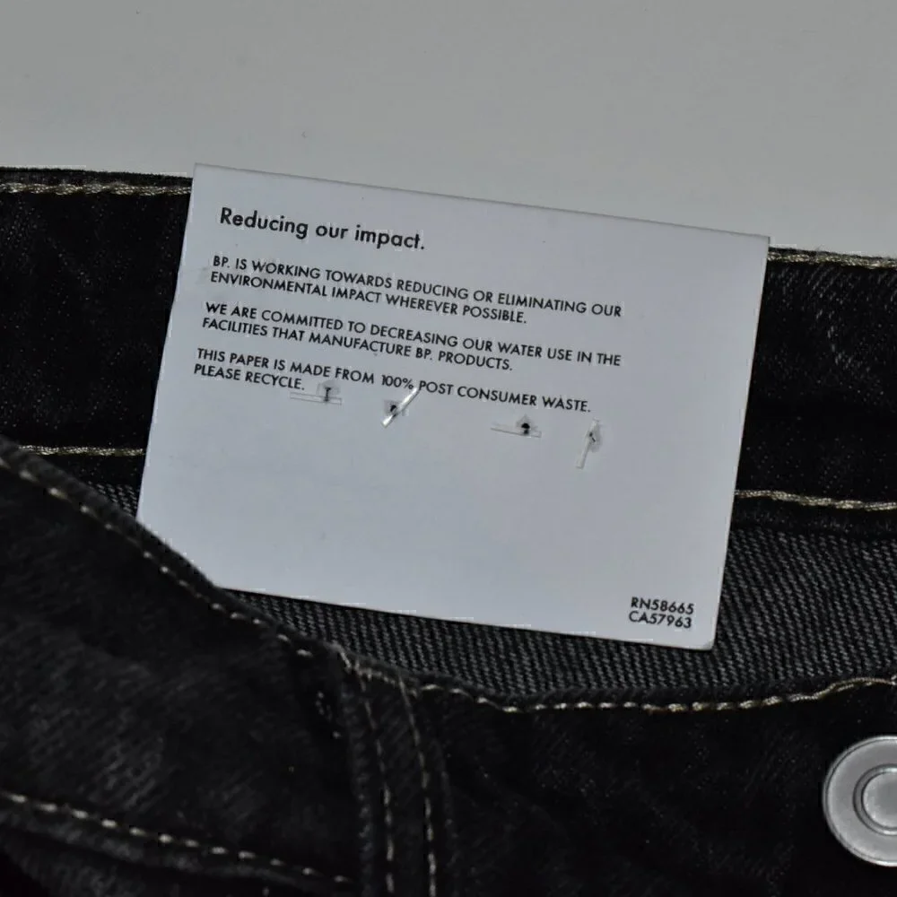 BP Be Responsible Ripped High Waist Mom Denim Jeans Vintage Black Size 28